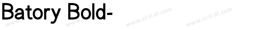 Batory Bold字体转换